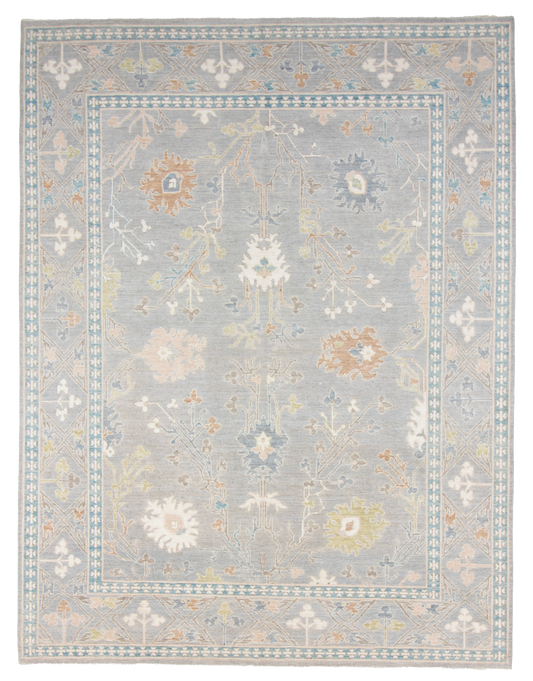 W 8.11 L 11.7 Ziegler 100% Wool Hand-Woven All-Over Design - 66844