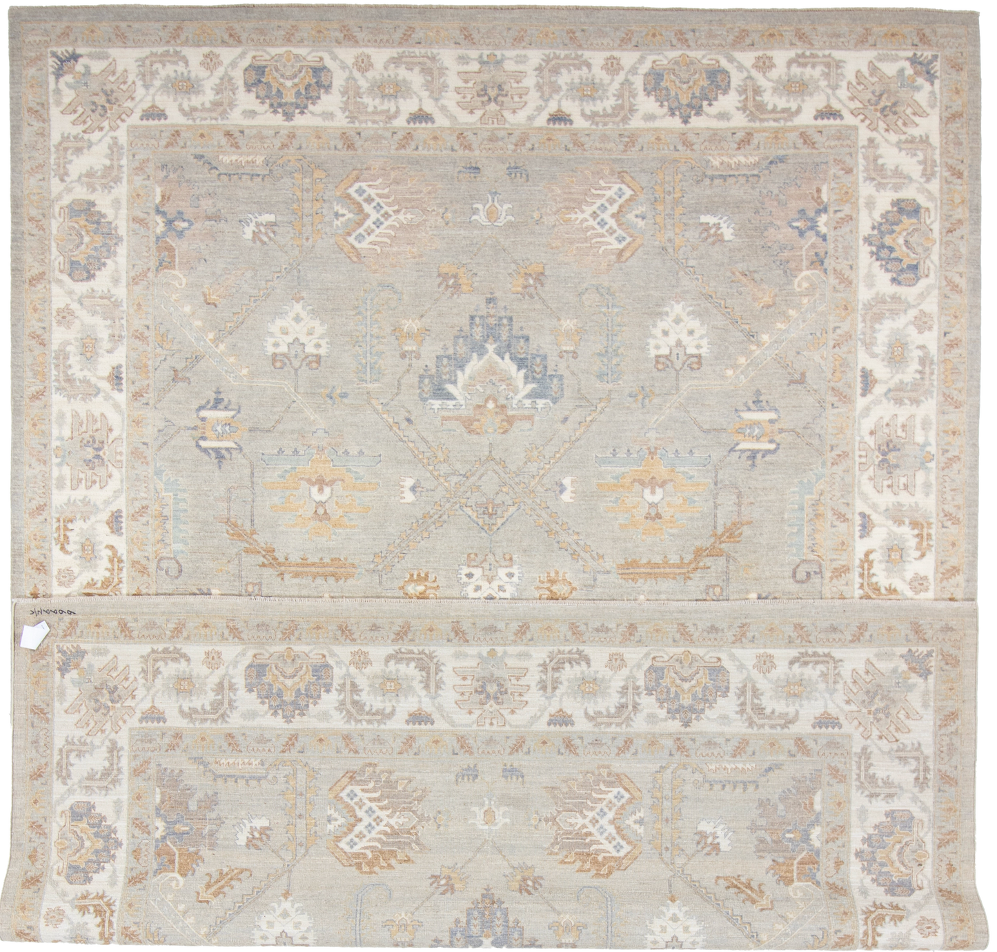 W 8.11 L 12 Sultan Abad 100% Wool Hand-Woven All-Over Design - 66849