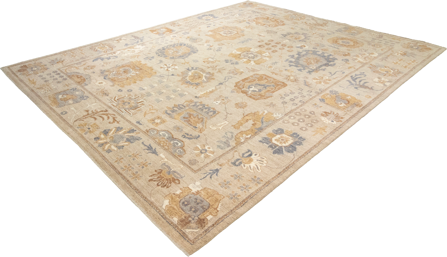 W 8.11 L 11.4 Ziegler 100% Wool Hand-Woven All-Over Design - 66850