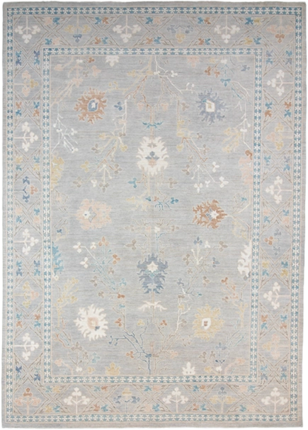 W 9.10 L 13.9 Mahal 100% Wool Hand-Woven All-Over Design - 66852