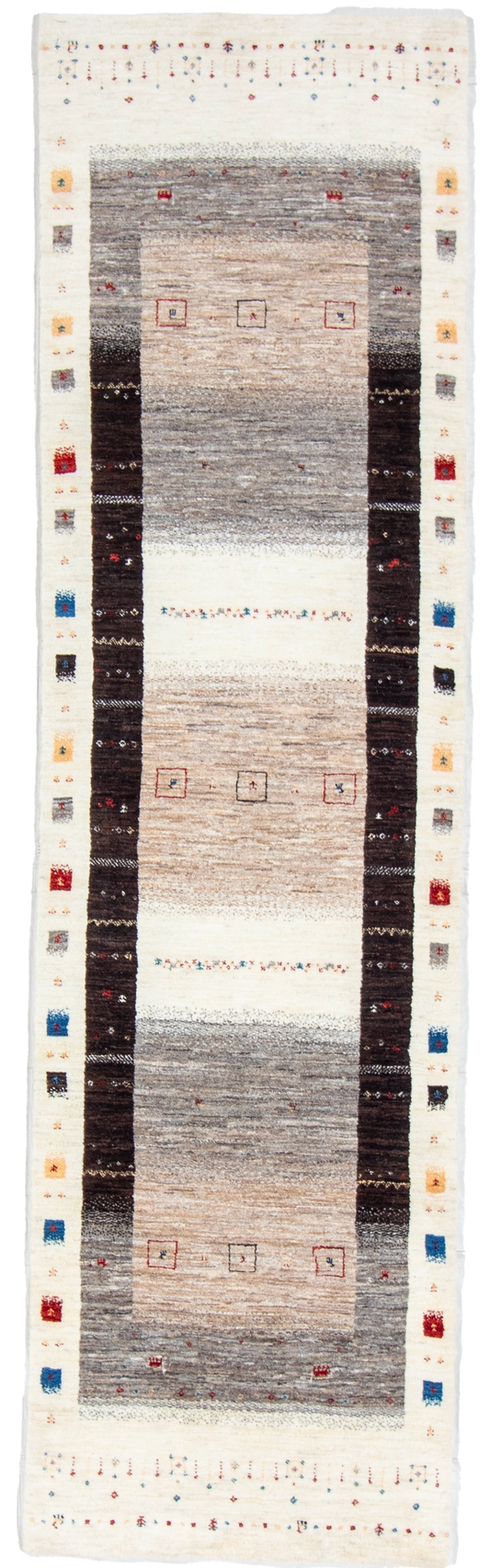 W 2.8 L 9.10 Atash 100% Wool Hand-Woven Allover Design - 66864