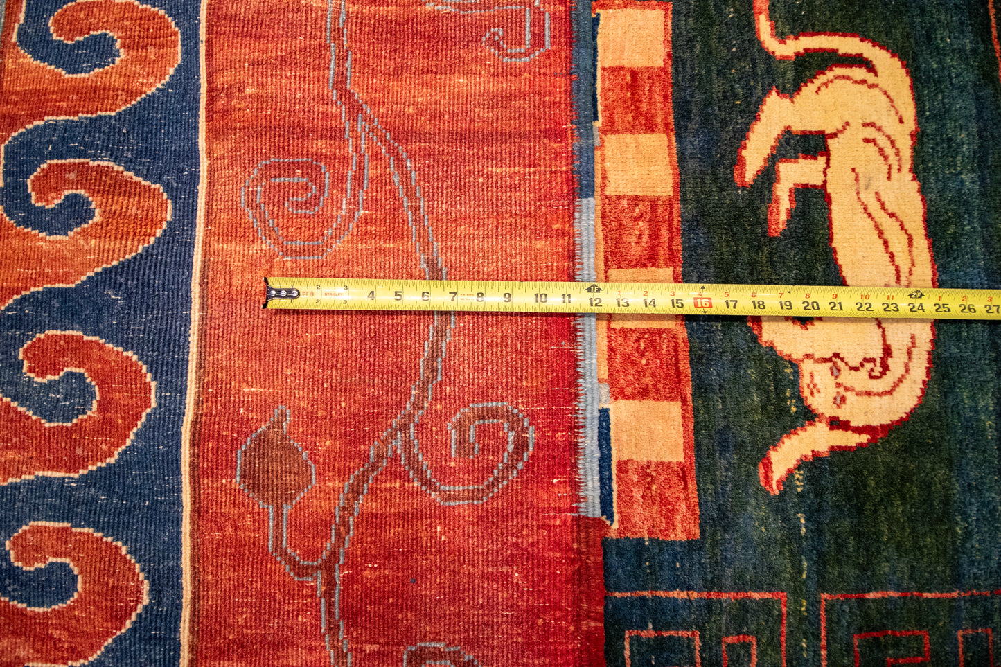 W 9.10 L 12.7 Turkish 100% Wool Hand-Woven All-Over Design - 66879