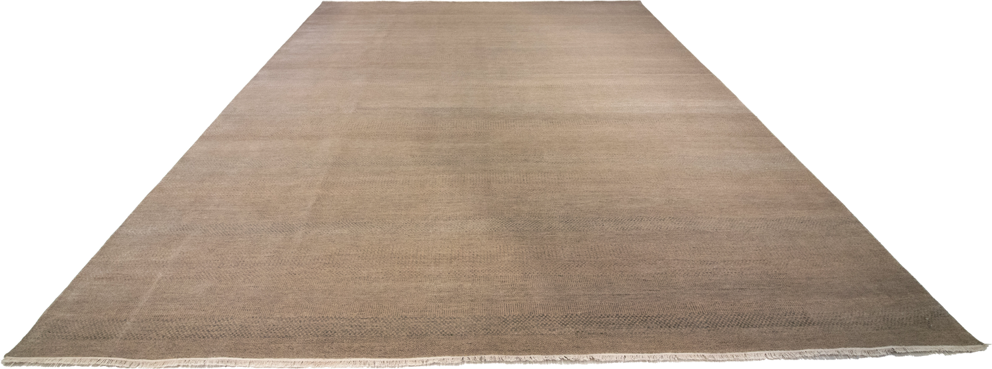 W 11.10 L 15.2 Modern 100% Wool Hand-Woven All-Over Design - 66881