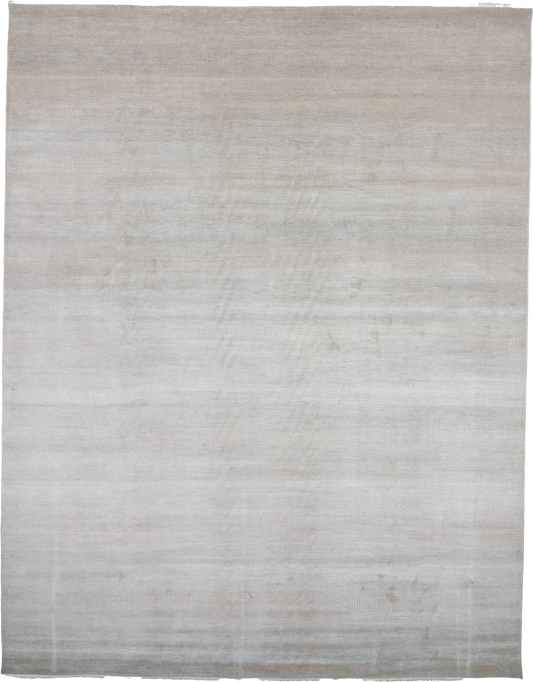 W 11.10 L 15.2 Modern 100% Wool Hand-Woven All-Over Design - 66881