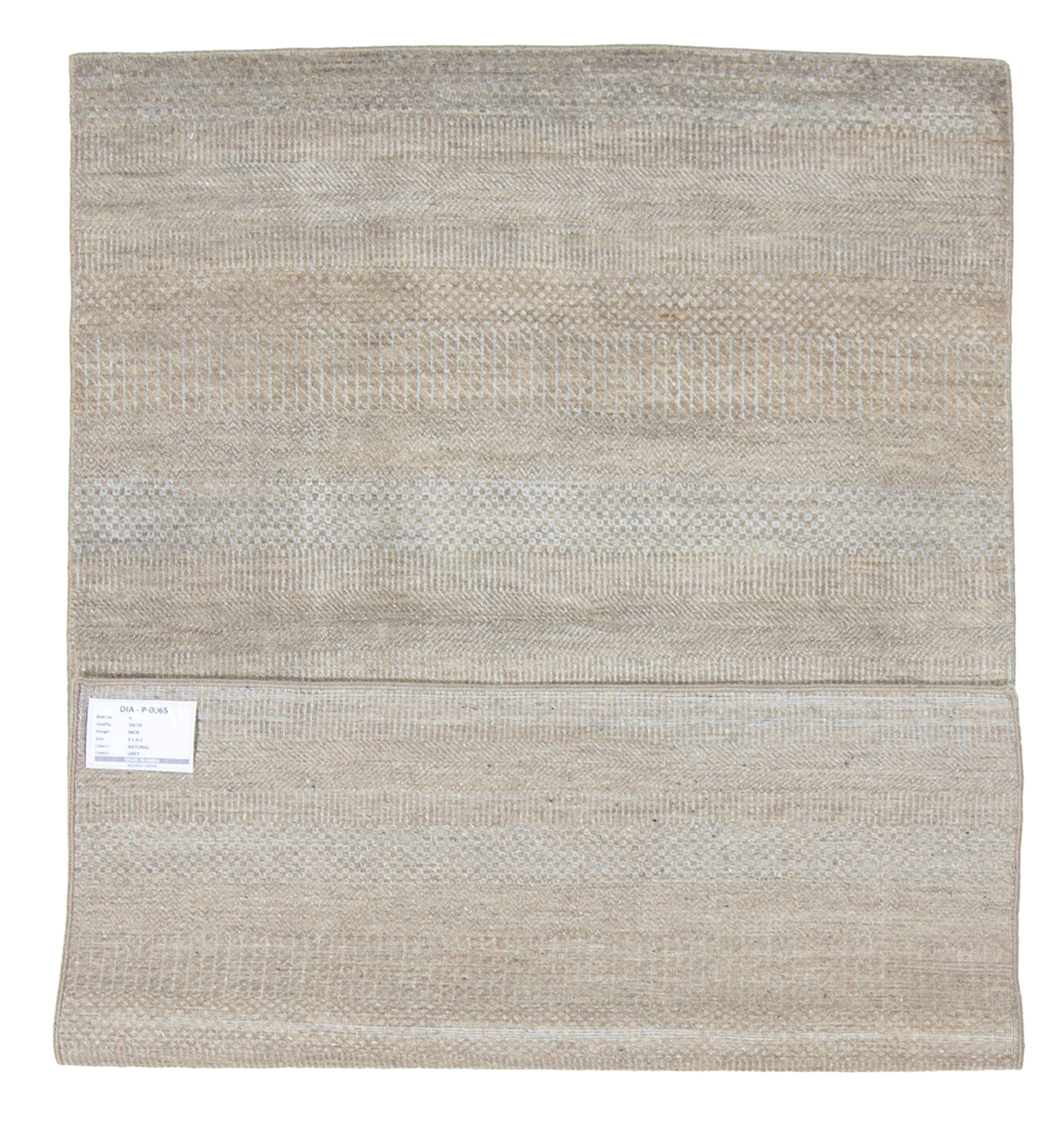 W 4 L 6.2 Modern Wool And Silk Blend Hand-Woven All-Over Design - 66883