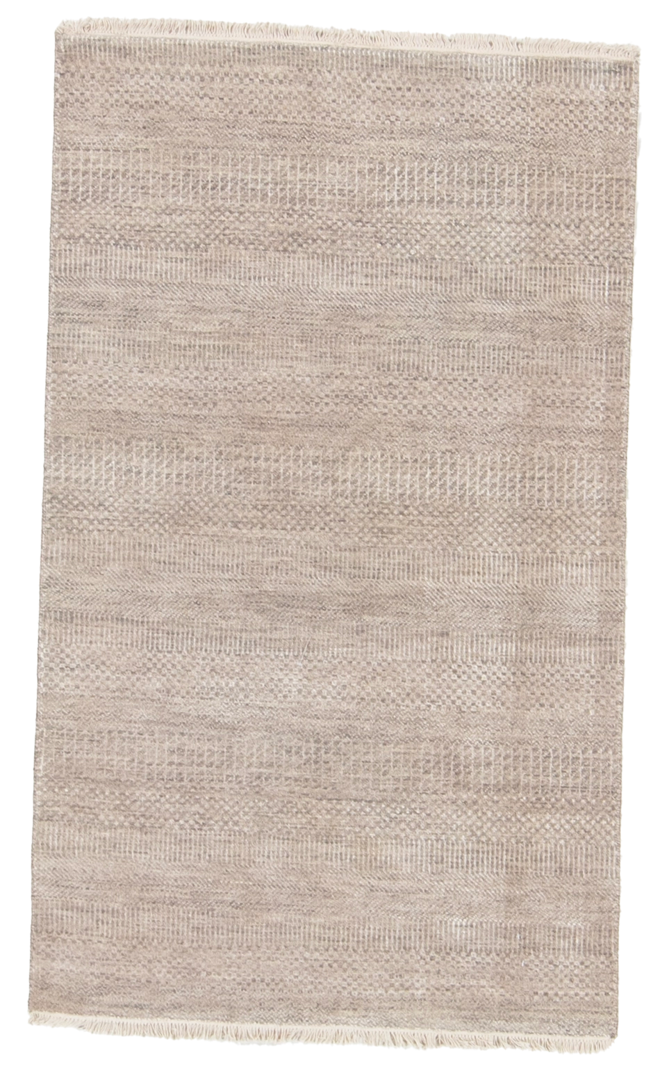 W 3 L 5.1 Modern Wool And Silk Blend Hand-Woven All-Over Design - 66884