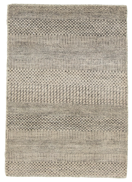 W 2 L 3 Modern 100% Wool Hand-Woven All-Over Design - 66886