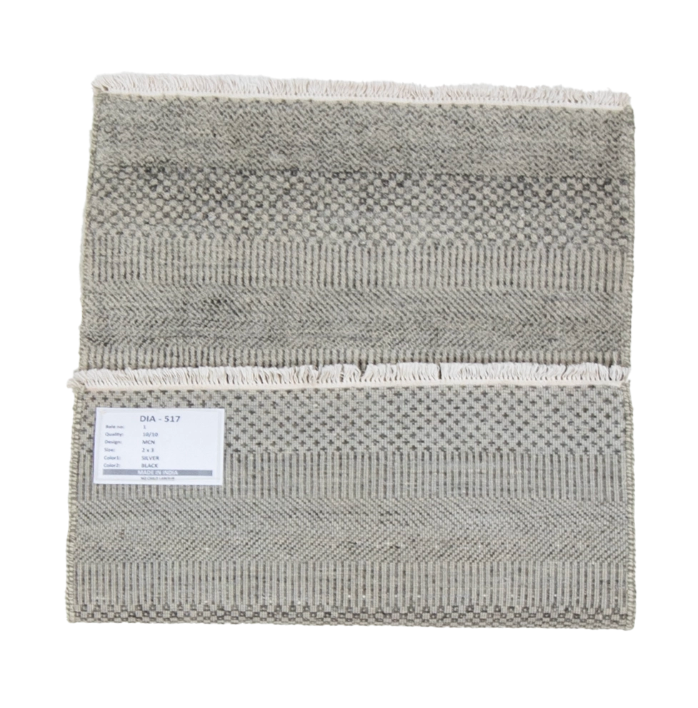 W 2 L 3 Modern 100% Wool Hand-Woven All-Over Design - 66888