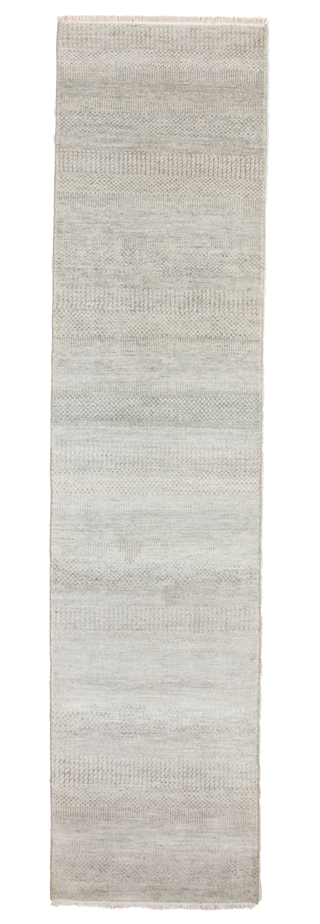 W 2.5 L 10 Modern 100% Wool Hand-Woven All-Over Design - 66895