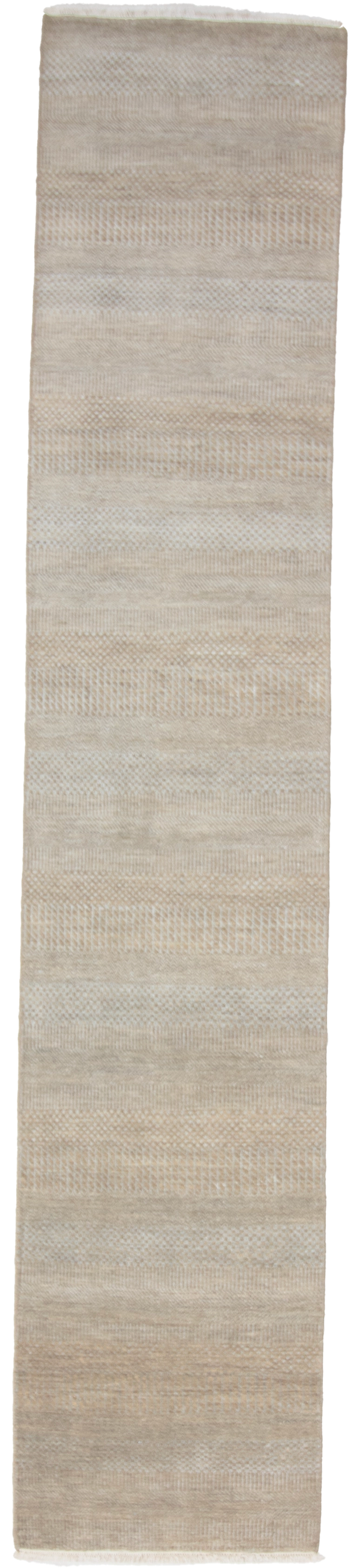 W 2.5 L 11.10 Modern Wool And Silk Blend Hand-Woven All-Over Design - 66897