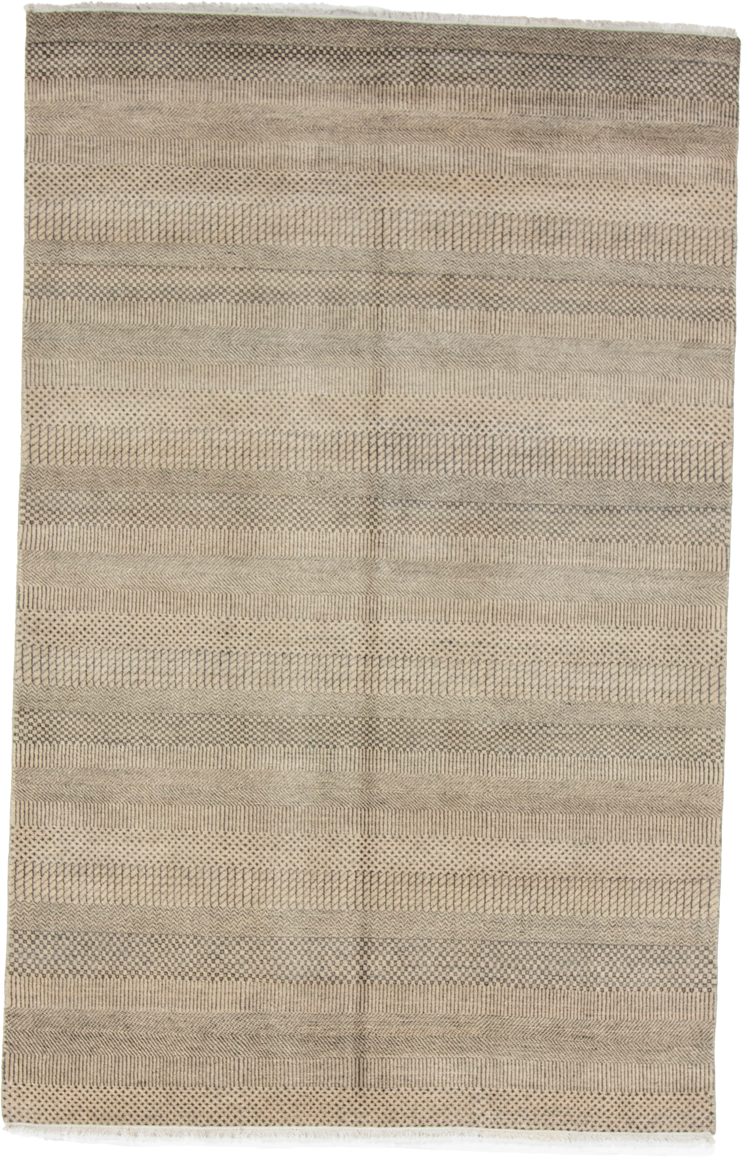 W 5.11 L 9.1 Modern Wool And Silk Blend Hand-Woven All-Over Design - 66900