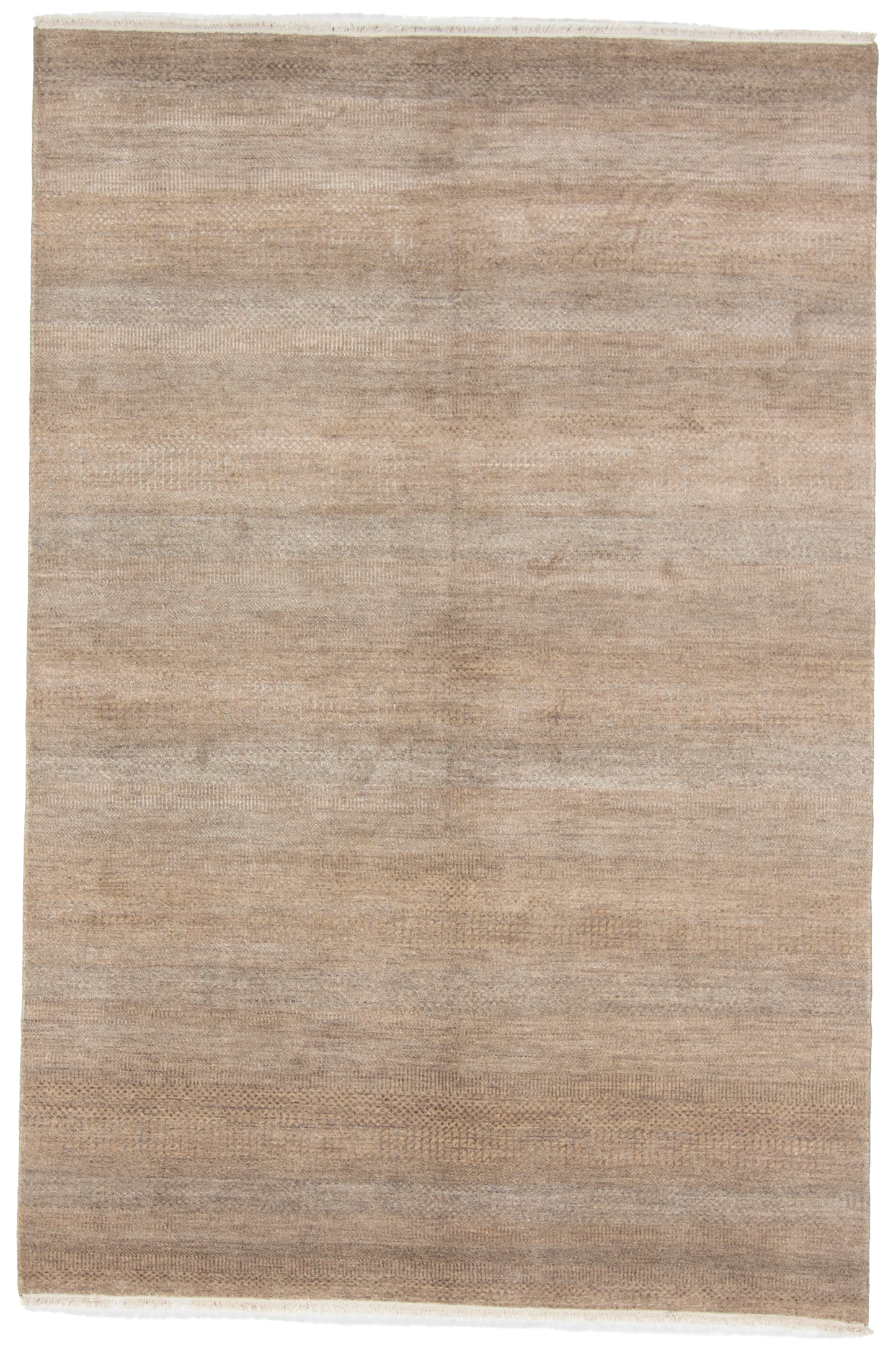 W 5.11 L 8.10 Modern Wool And Silk Blend Hand-Woven All-Over Design - 66901