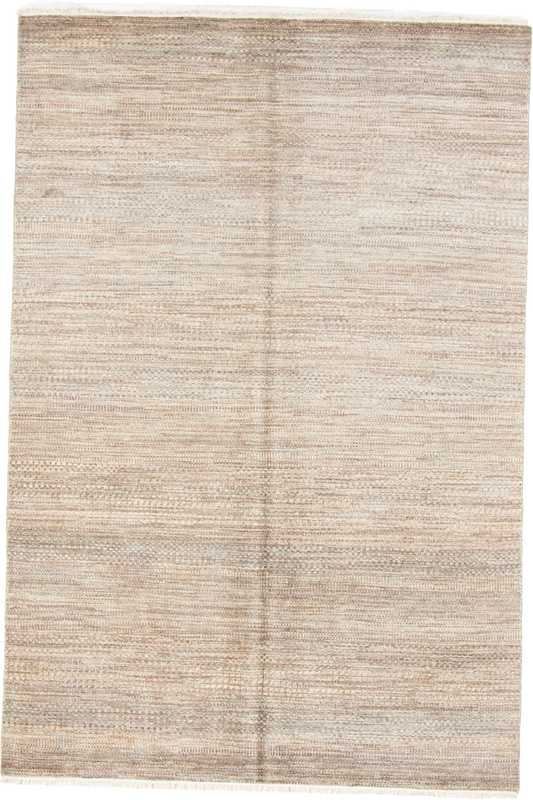 W 5.11 L 8.9 Modern Wool And Silk Blend Hand-Woven All-Over Design - 66902