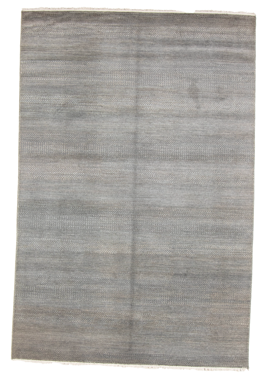 W 6.1 L 9 Modern Wool And Silk Blend Hand-Woven All-Over Design - 66903