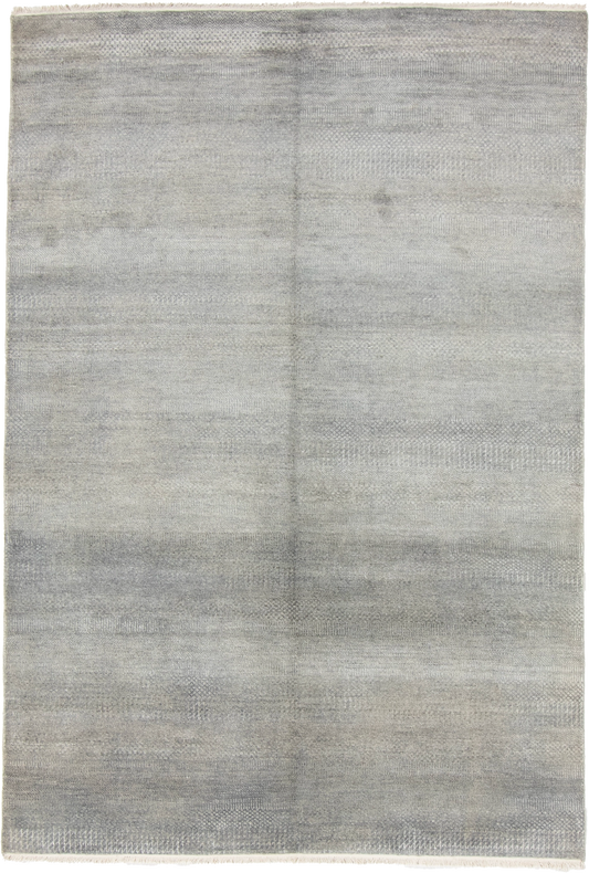 W 6 L 8.8 Modern Wool And Silk Blend Hand-Woven All-Over Design - 66905