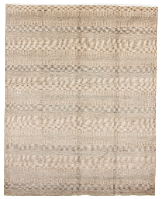 W 7.11 L 9.11 Modern Wool And Silk Blend Hand-Woven All-Over Design - 66910