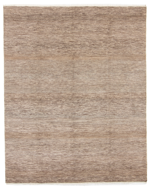 W 7.11 L 9.10 Modern Wool And Silk Blend Hand-Woven All-Over Design - 66911
