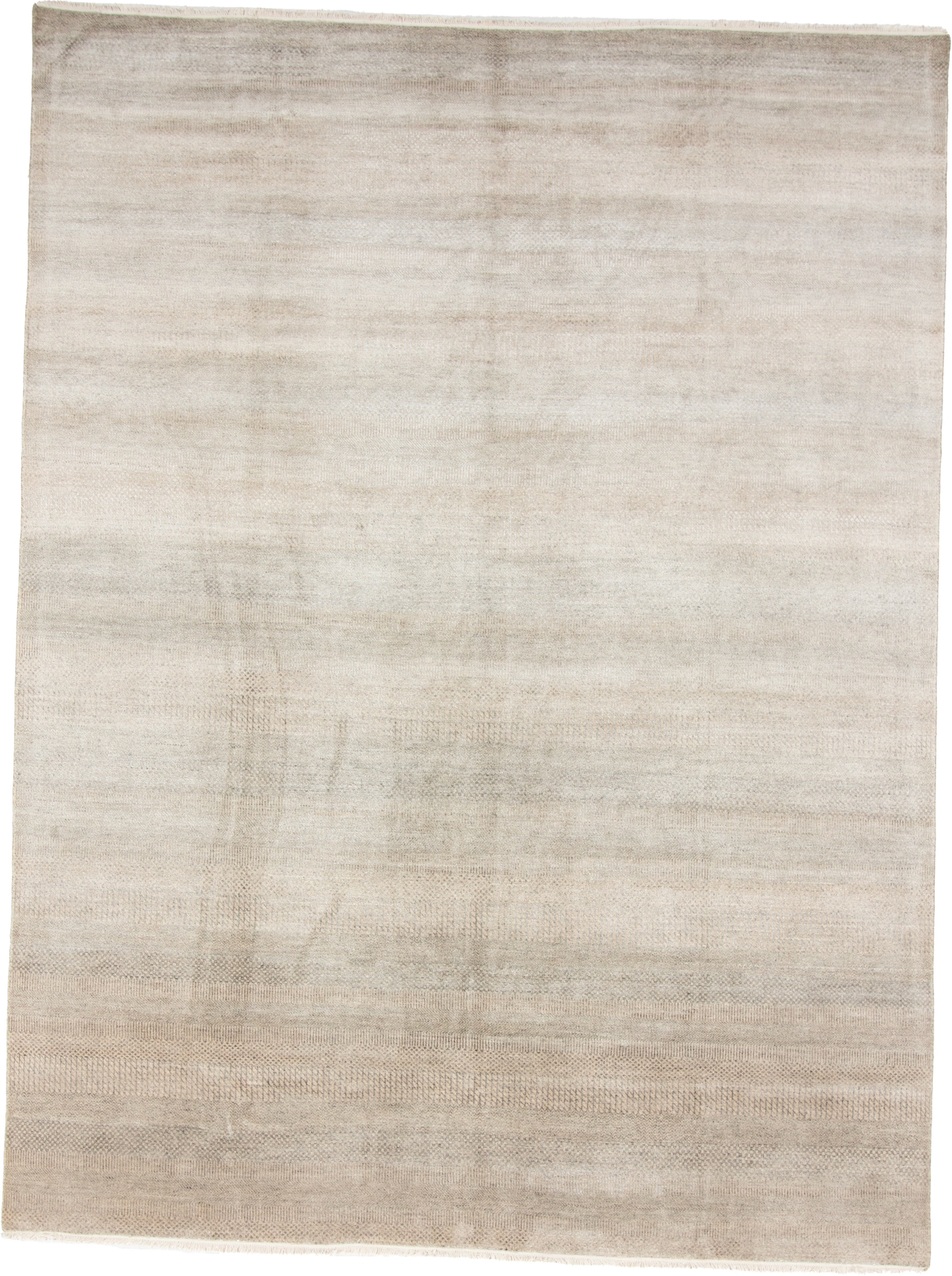 W 8.11 L 11.10 Modern Wool And Silk Blend Hand-Woven All-Over Design - 66912