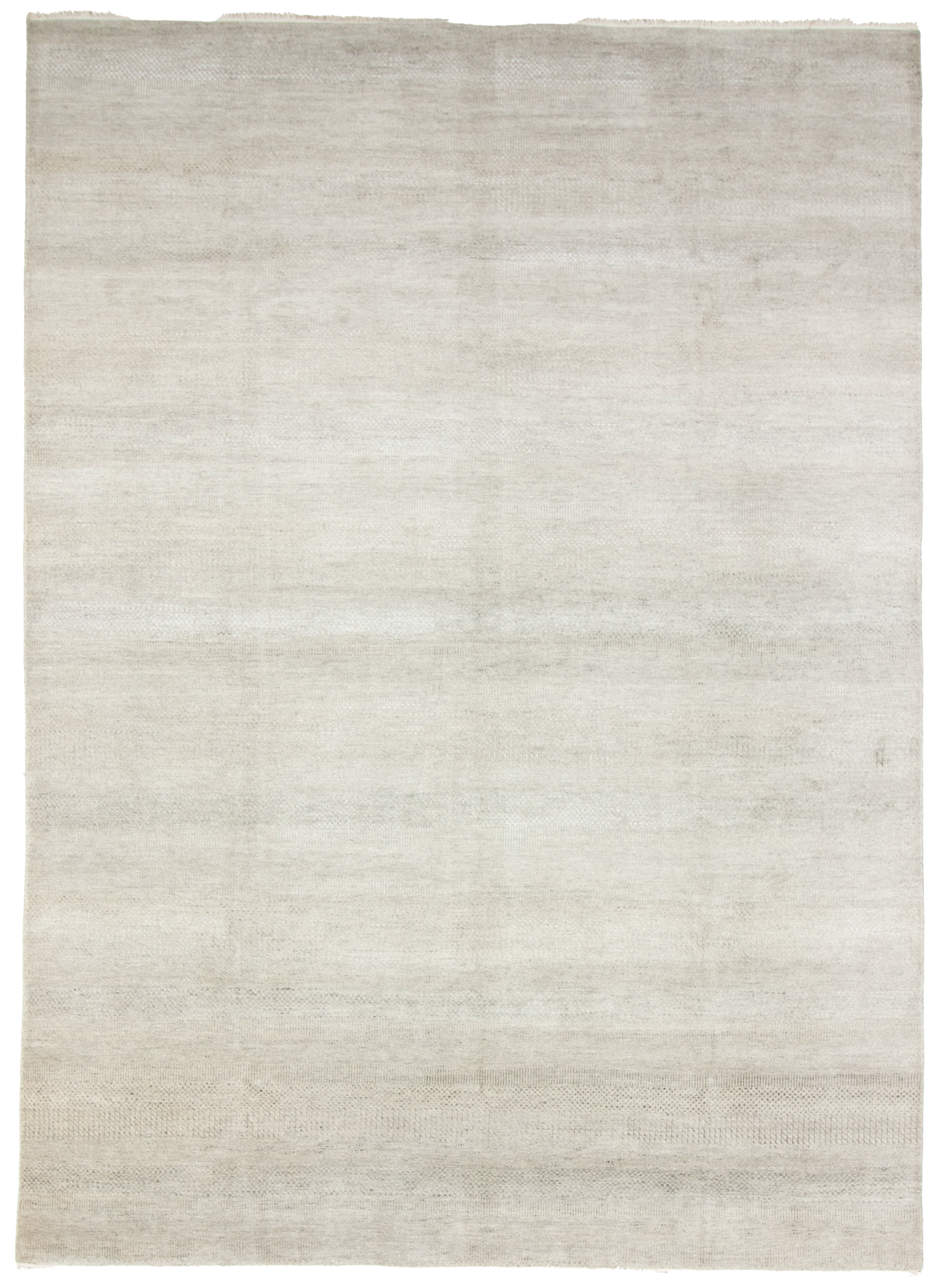 W 9 L 12.4 Modern Wool And Silk Blend Hand-Woven All-Over Design - 66913
