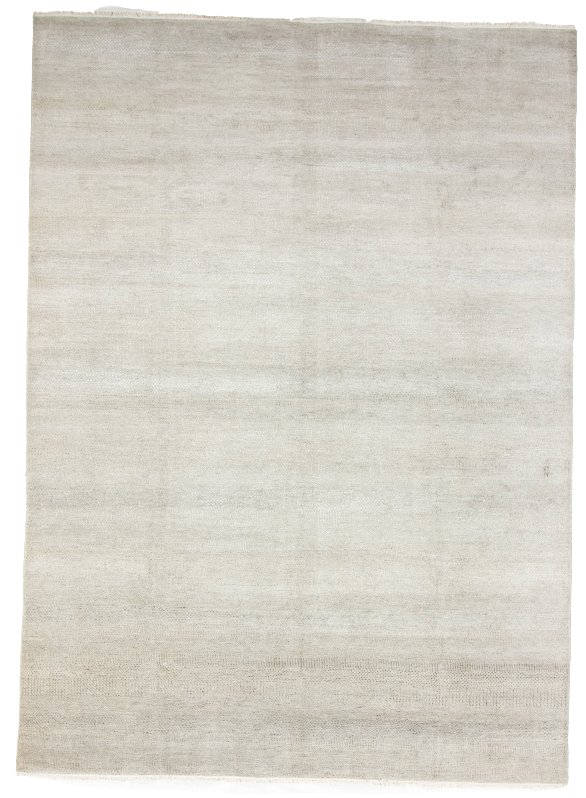 W 9 L 12.4 Modern Wool And Silk Blend Hand-Woven All-Over Design - 66913