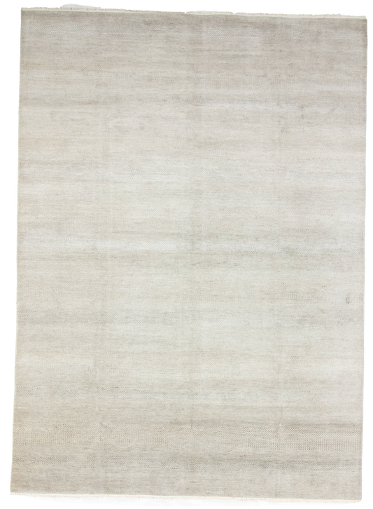 W 9 L 12.4 Modern Wool And Silk Blend Hand-Woven All-Over Design - 66913