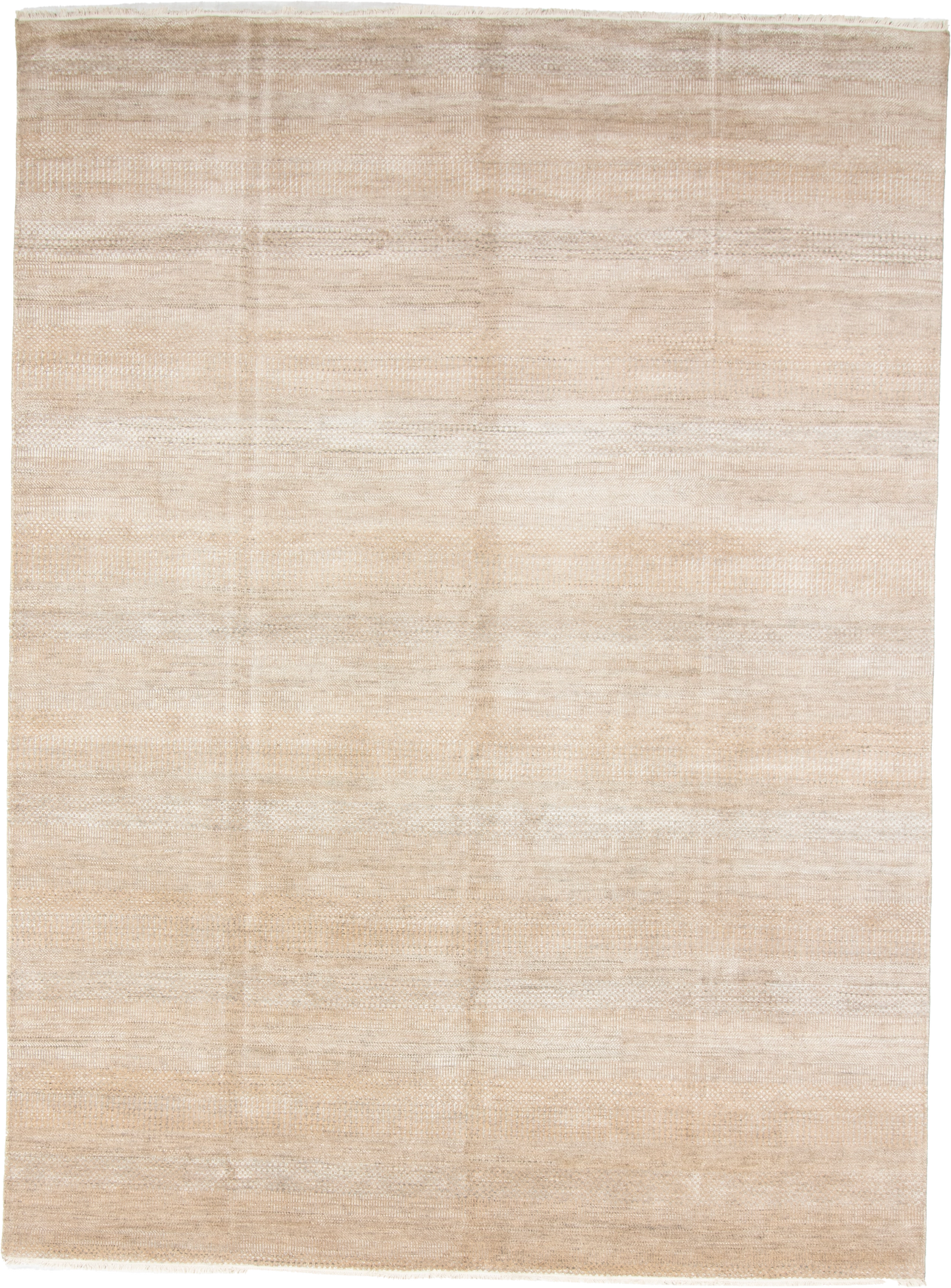 W 9 L 12 Modern Wool And Silk Blend Hand-Woven All-Over Design - 66918