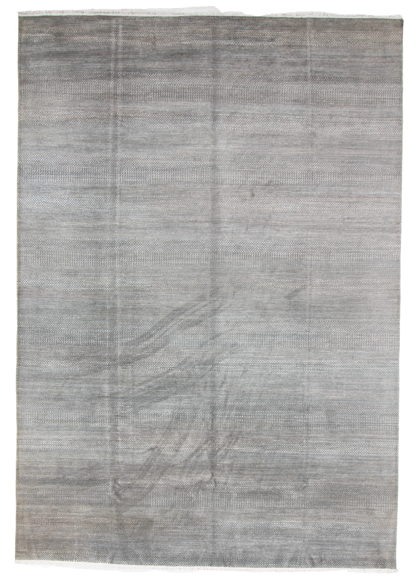 W 8.11 L 12.8 Modern Wool And Silk Blend Hand-Woven All-Over Design - 66919