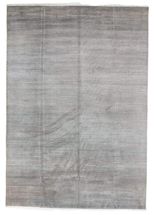 W 8.11 L 12.8 Modern Wool And Silk Blend Hand-Woven All-Over Design - 66919
