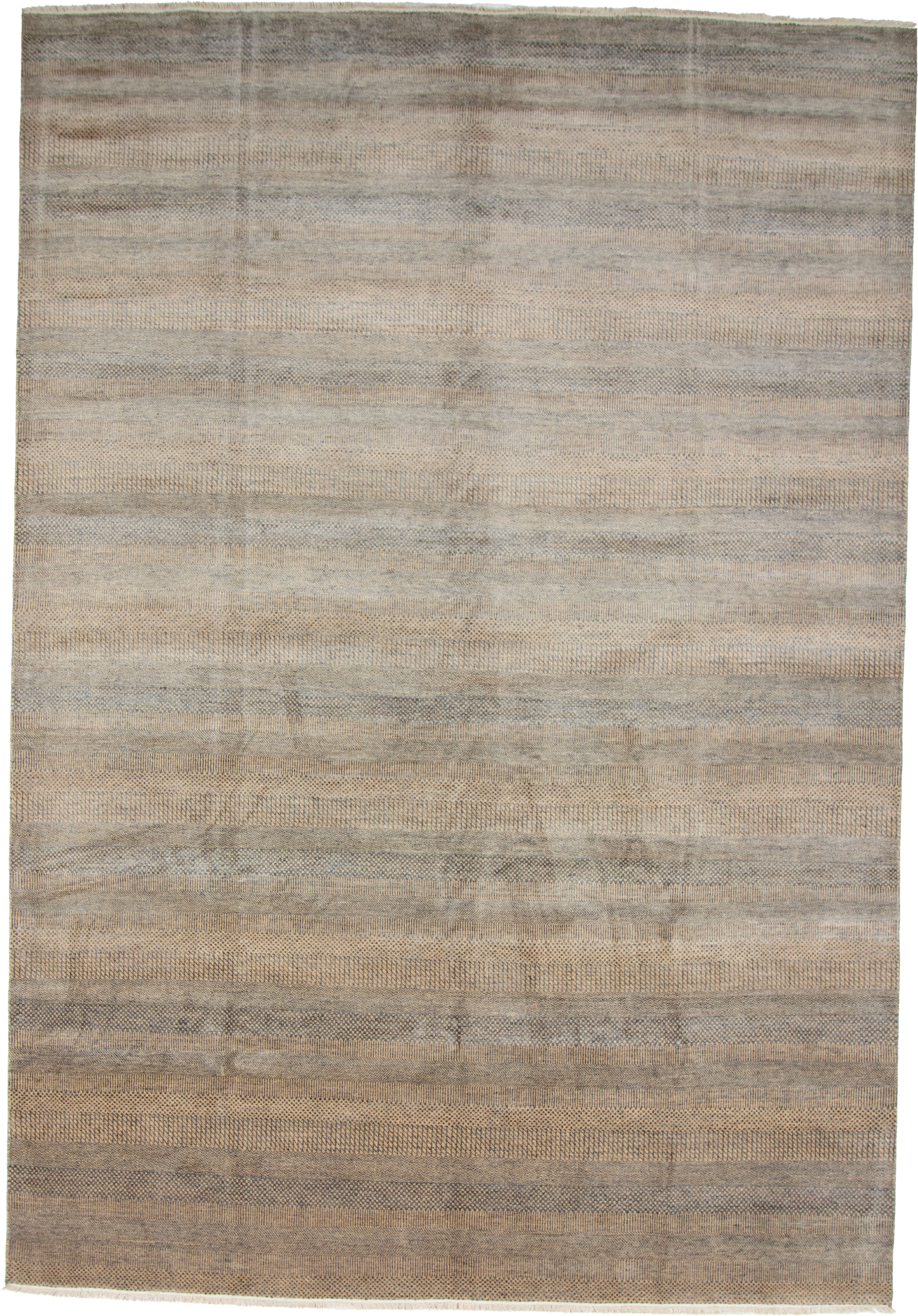 W 9.11 L 14.3 Modern Wool And Silk Blend Hand-Woven All-Over Design - 66921