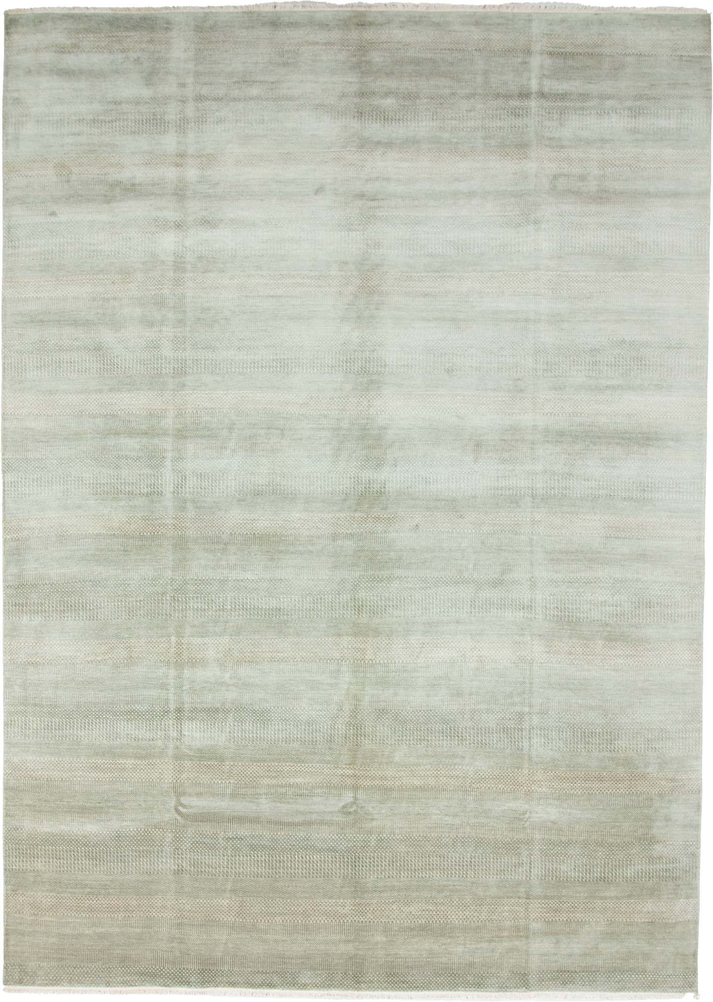 W 10 L 13.11 Modern Wool And Silk Blend Hand-Woven All-Over Design - 66922