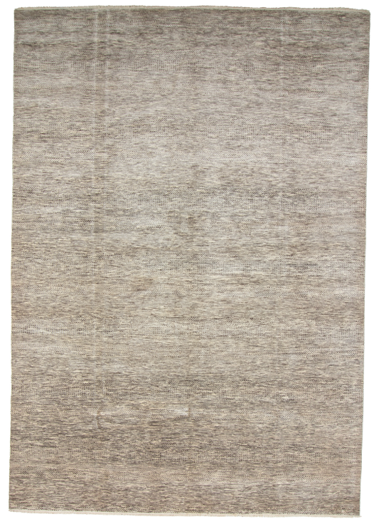 W 10 L 14.3 Modern Wool And Silk Blend Hand-Woven All-Over Design - 66923