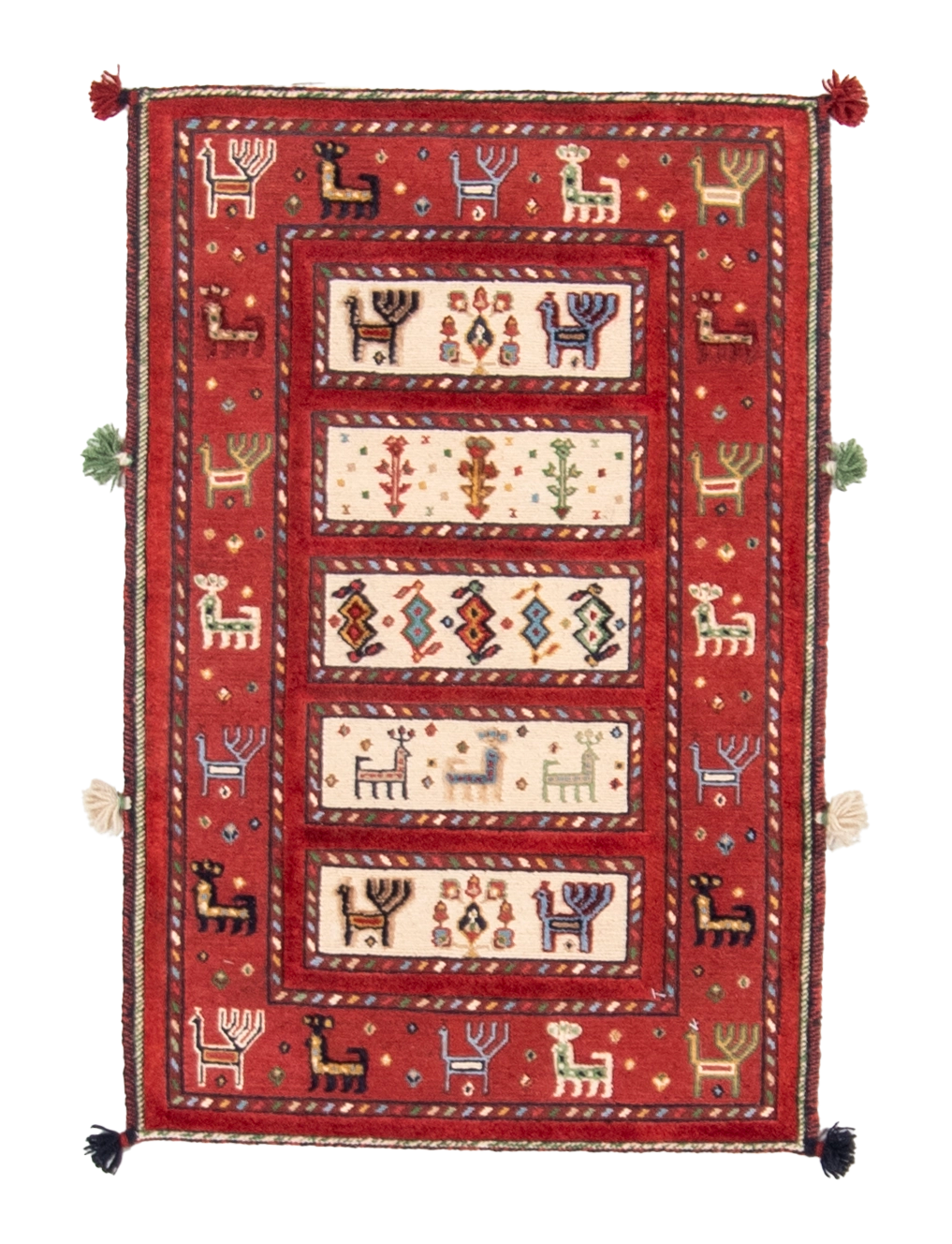 W 2 L 3 Baluch 100% Wool Hand-Woven All-Over Design - 66926
