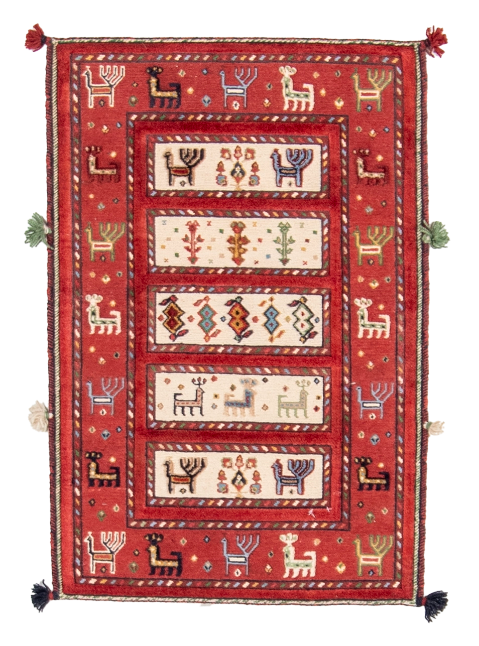 W 2 L 3 Baluch 100% Wool Hand-Woven All-Over Design - 66927