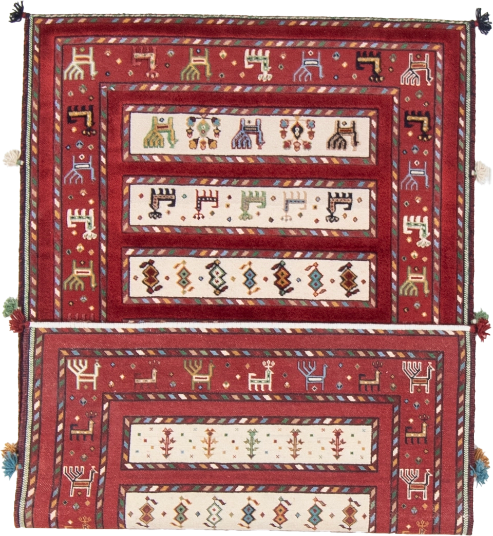 W 3.2 L 5.2 Baluch 100% Hand-Woven All-Over Design - 66930