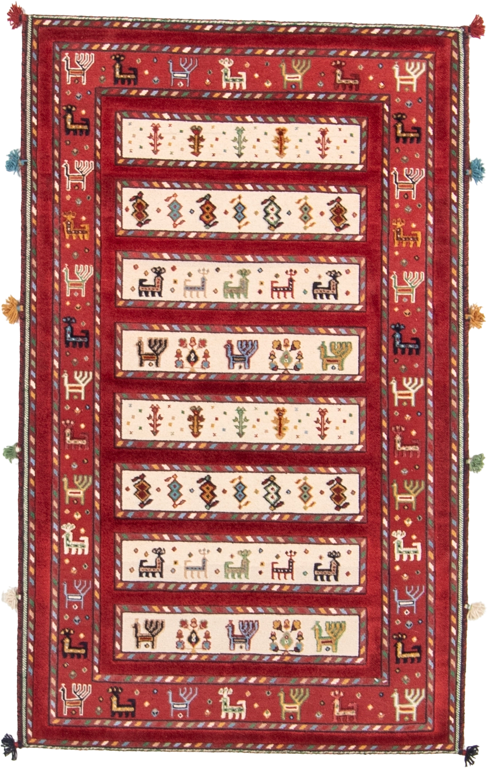W 3.2 L 5.2 Baluch 100% Hand-Woven All-Over Design - 66930