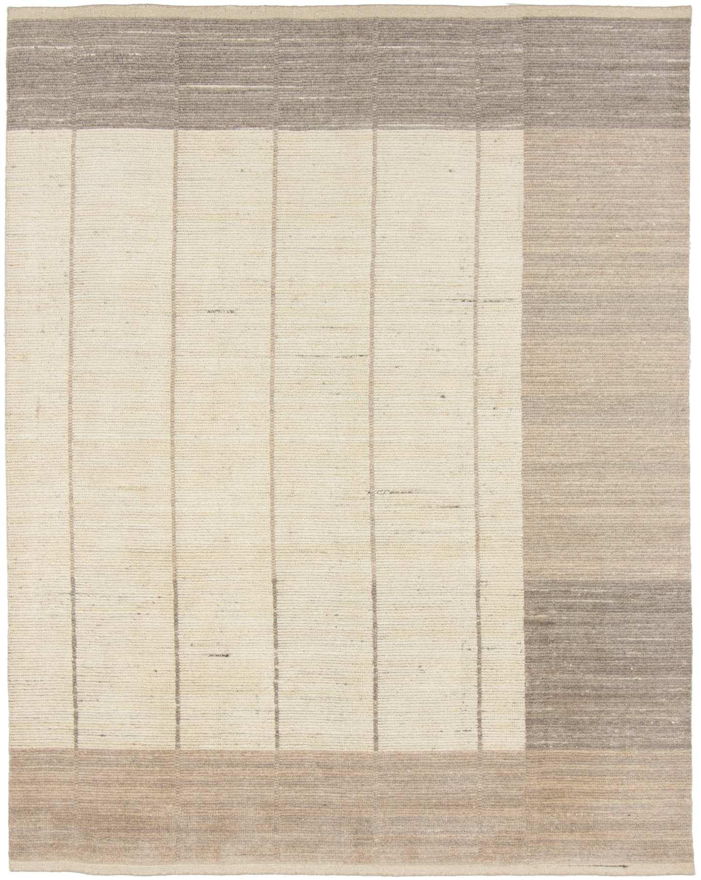 W 8 L 10 Modern 100% Wool Hand-Woven All-Over Design - 66952