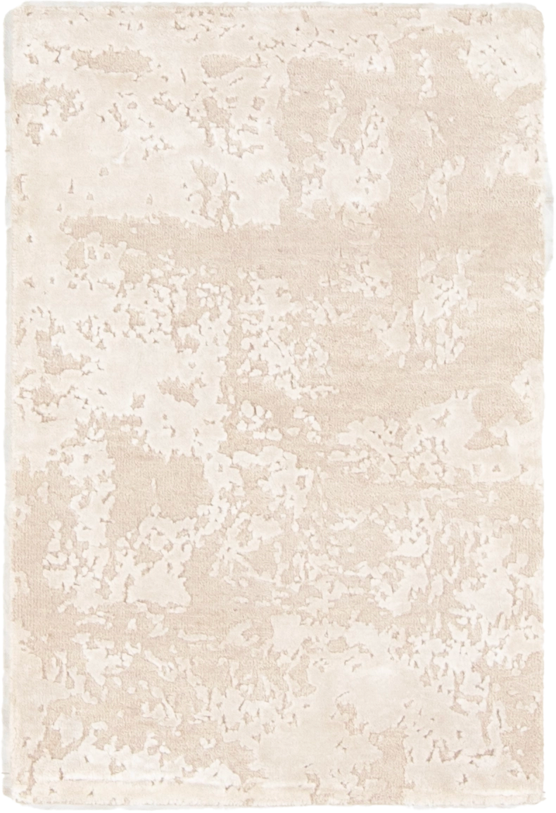 W 2 L 3 Modern Wool And Silk Blend Hand-Woven All-Over Design - 66971