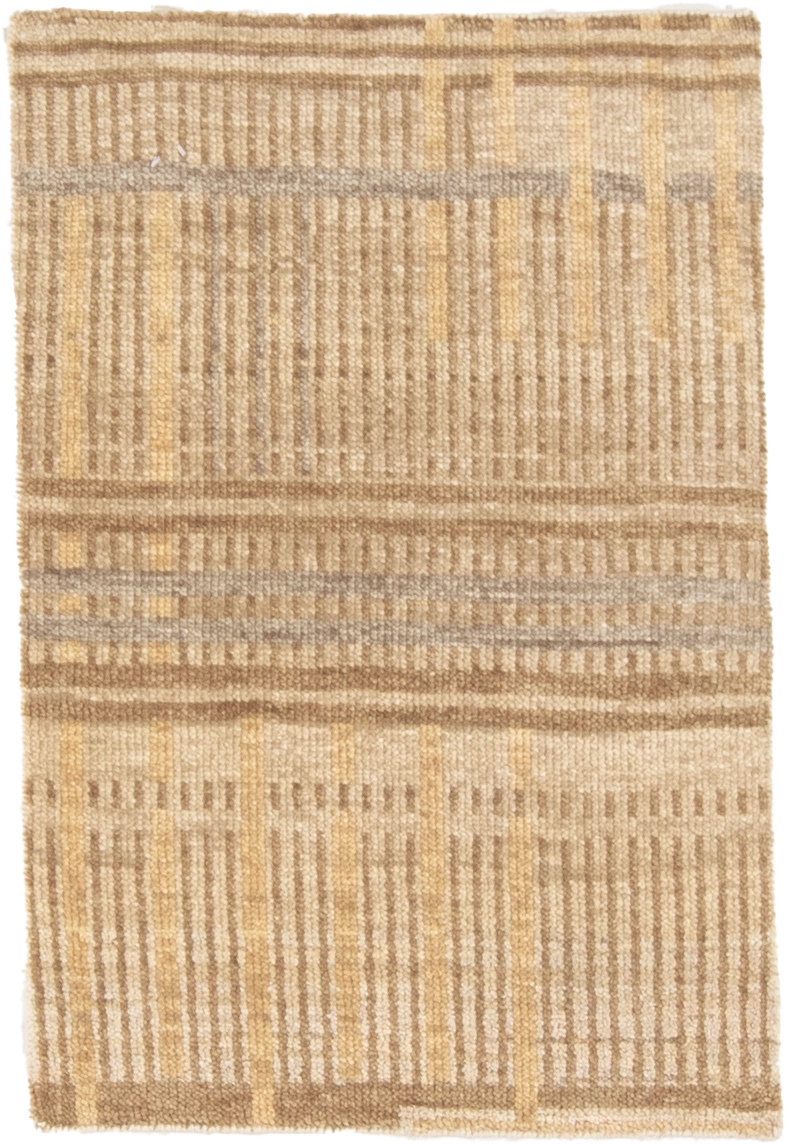 W 2 L 3 Modern 100% Wool Hand-Woven All-Over Design - 66977