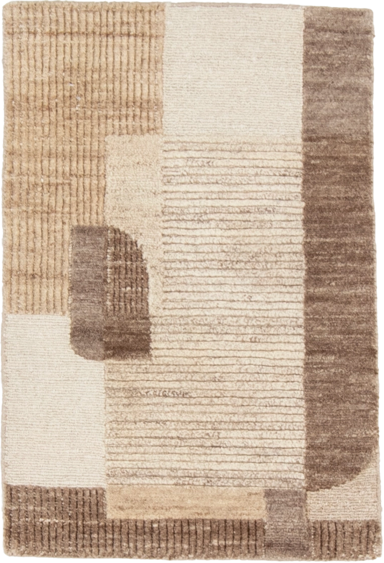 W 2 L 3 Modern 100% Wool Hand-Woven All-Over Design - 66978