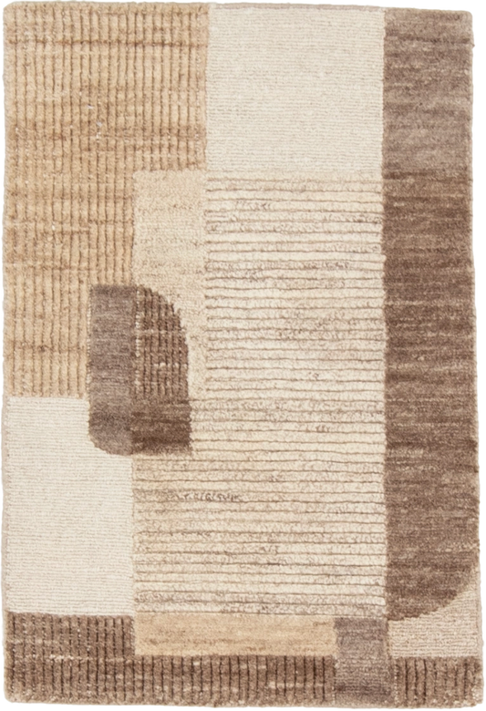 W 2 L 3 Modern 100% Wool Hand-Woven All-Over Design - 66978