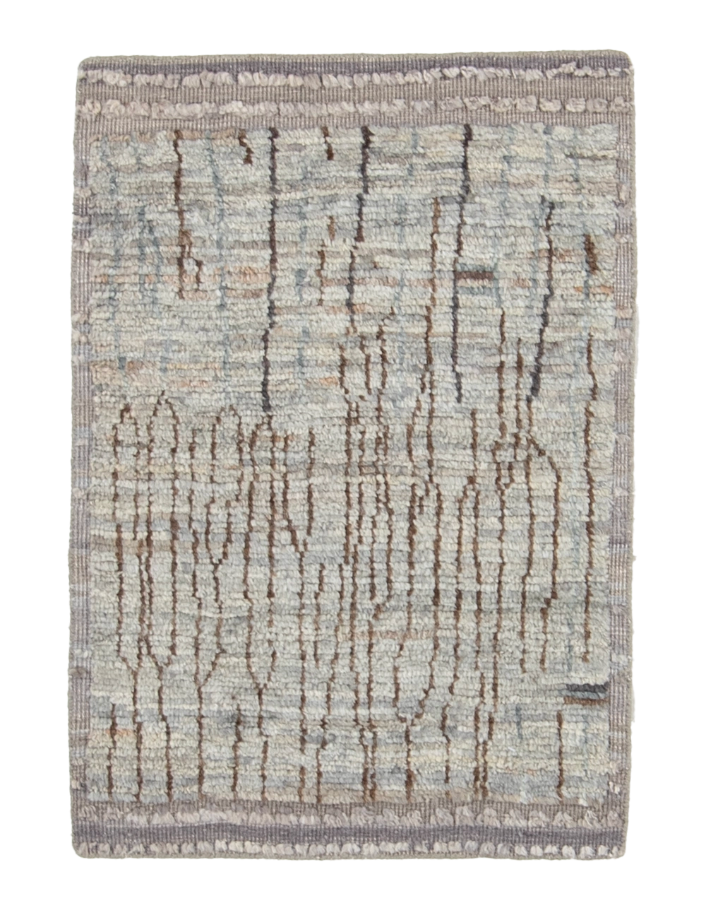 W 2 L 3 Modern 100% Wool Hand-Woven All-Over Design - 66983