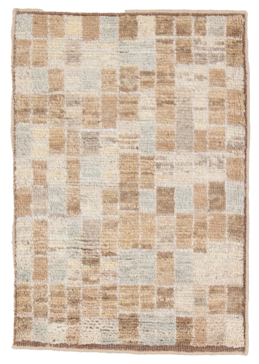 W 2 L 3 Modern 100% Wool Hand-Woven All-Over Design - 66985