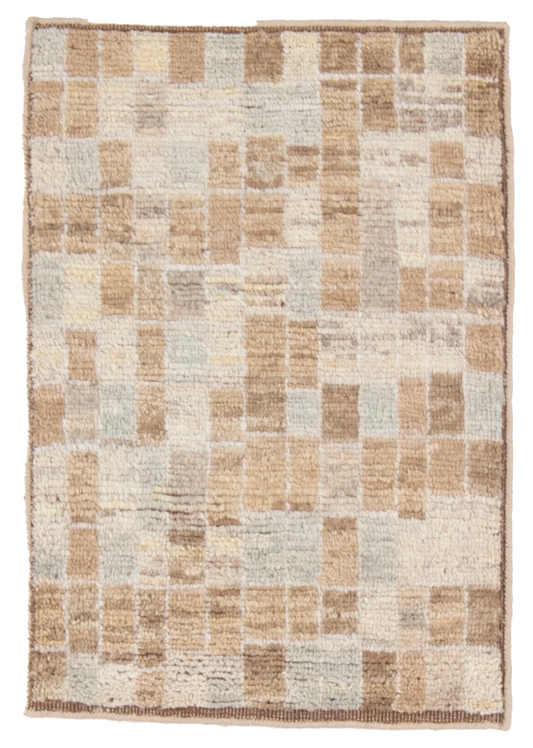 W 2 L 3 Modern 100% Wool Hand-Woven All-Over Design - 66985