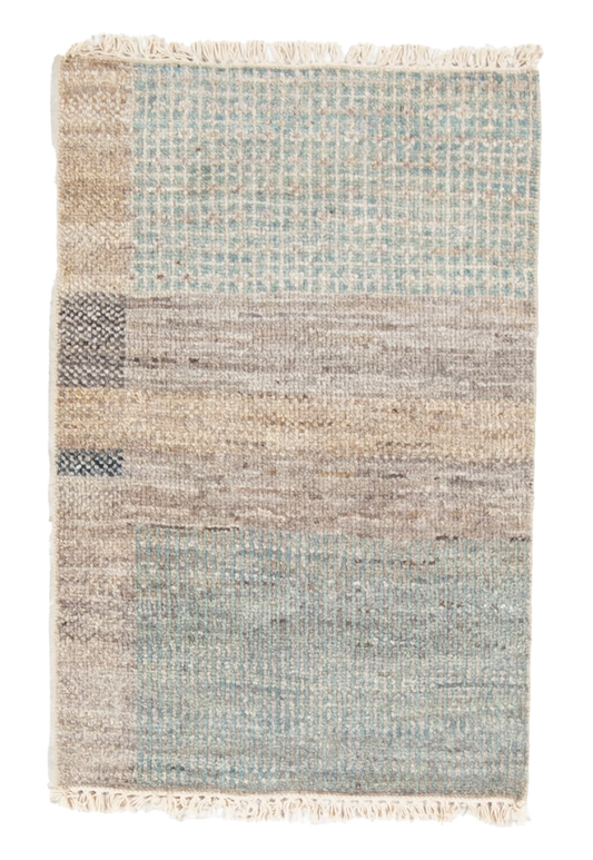 W 2 L 3 Modern 100% Wool Hand-Woven All-Over Design - 66986