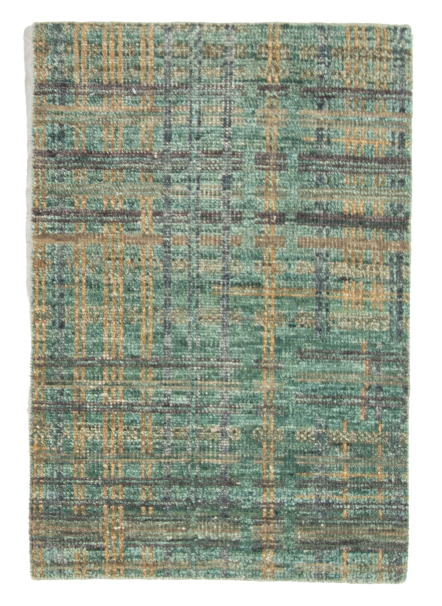 W 2 L 3 Modern 100% Wool Hand-Woven All-Over Design - 66989