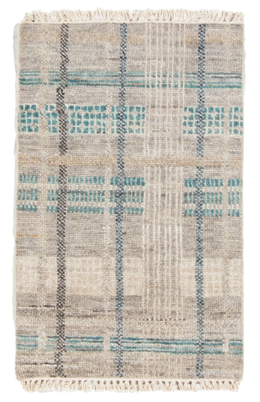 W 2 L 3 Modern 100% Wool Hand-Woven All-Over Design - 66990