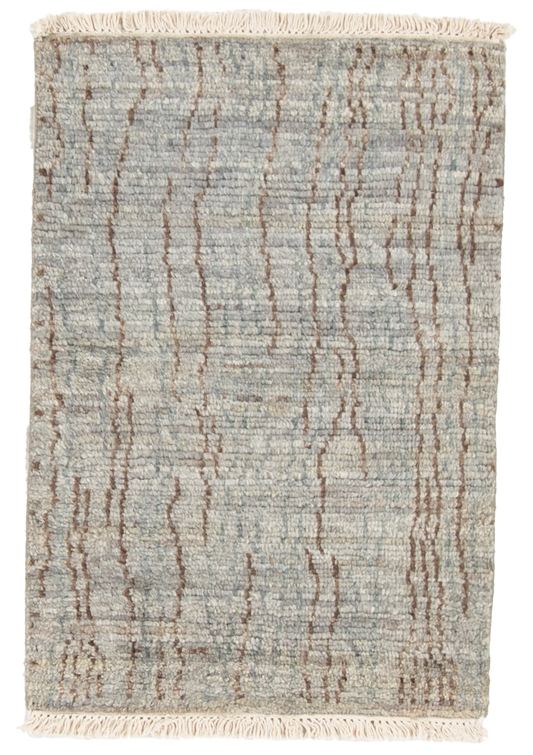 W 2 L 3 Modern 100% Wool Hand-Woven All-Over Design - 66991