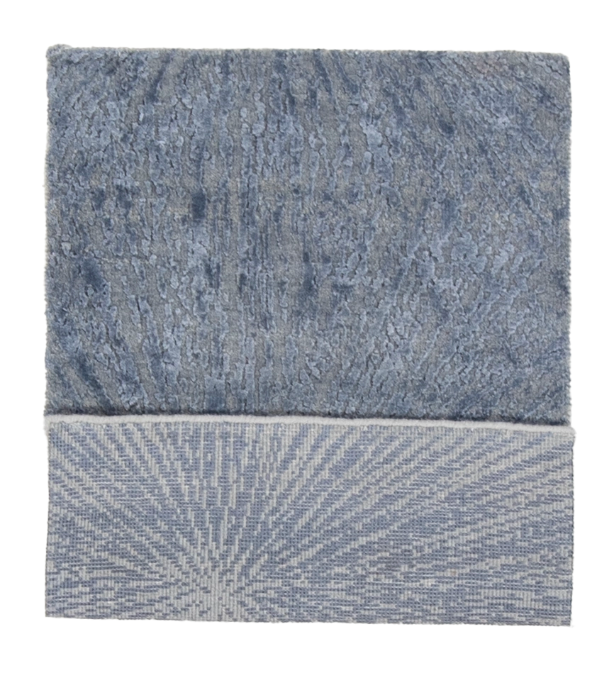 W 2 L 3 Modern Wool And Silk Blend Hand-Woven All-Over Design - 66994