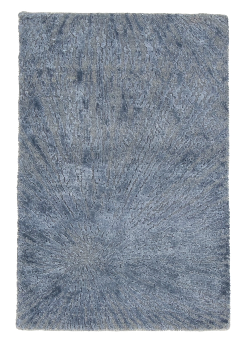 W 2 L 3 Modern Wool And Silk Blend Hand-Woven All-Over Design - 66994