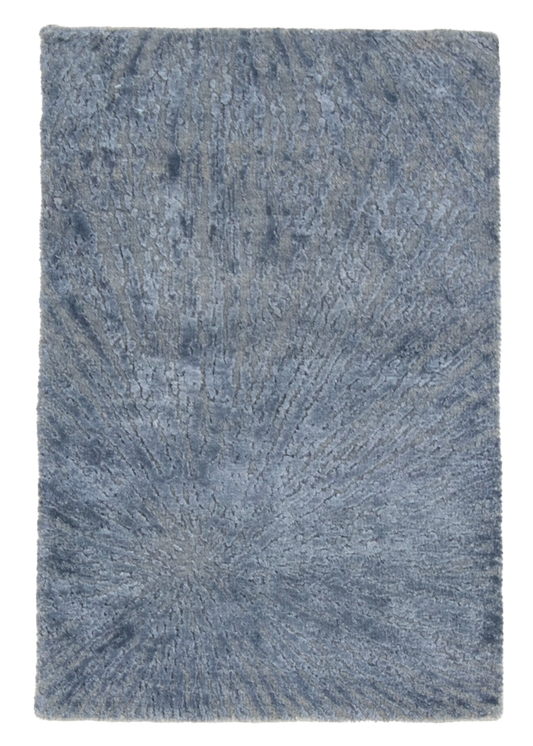 W 2 L 3 Modern Wool And Silk Blend Hand-Woven All-Over Design - 66994